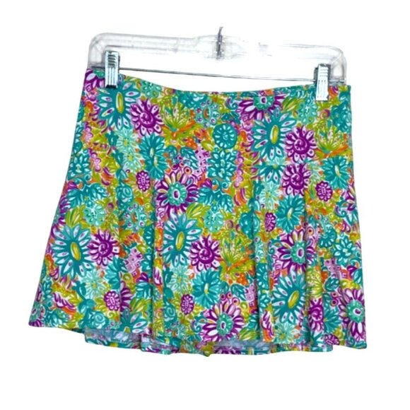 Ibkul Womens Skort Floral Skirt UPF 50 Tennis Colorful Size M - Picture 1 of 5